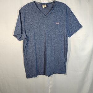 Hollister Heather Blue V-Neck Tee
